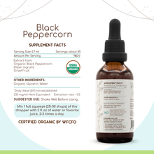 Load image into Gallery viewer, Black Peppercorn Tincture