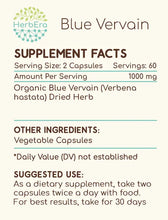 Load image into Gallery viewer, Blue Vervain Capsules herbera Blue Vervain Capsules herbera Capsules