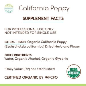 California Poppy Tincture herbera California Poppy Tincture herbera Herbal Extract