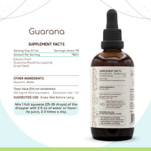 Load image into Gallery viewer, Guarana Tincture HerbEra Guarana Tincture HerbEra Herbal Extract