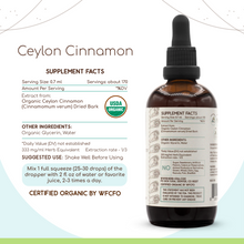 Load image into Gallery viewer, Ceylon Cinnamon Tincture