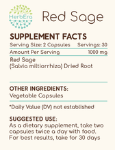 Load image into Gallery viewer, Red Sage Capsules herbera Red Sage Capsules herbera Capsules