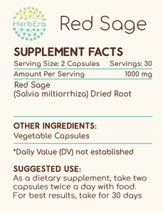 Red Sage Capsules herbera Red Sage Capsules herbera Capsules