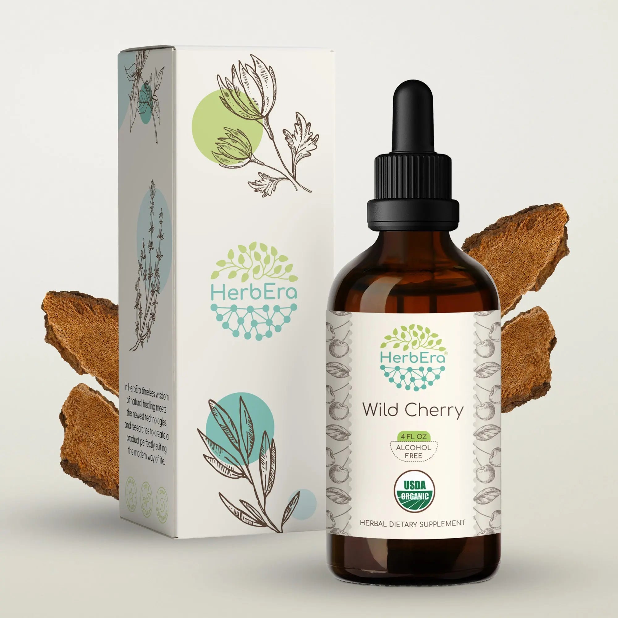 Wild Cherry Tincture – Supports Respiratory Wellness & Comfort – HerbEra