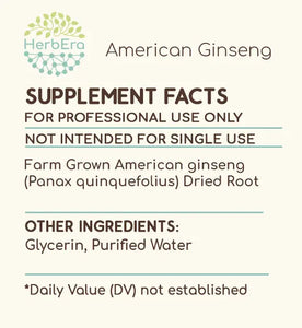 American Ginseng Tincture herbera American Ginseng Tincture herbera Herbal Extract