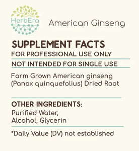 American Ginseng Tincture herbera American Ginseng Tincture herbera Herbal Extract