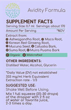 Load image into Gallery viewer, Avidity Formula Tincture herbera Avidity Formula Tincture herbera Formula