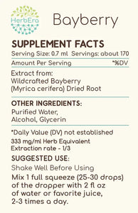 Bayberry Tincture herbera Bayberry Tincture herbera Herbal Extract