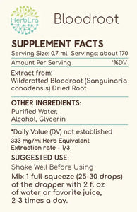 Bloodroot Tincture herbera Bloodroot Tincture herbera Herbal Extract