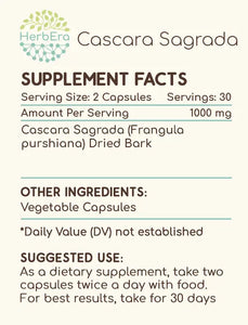 Cascara Sagrada Capsules herbera Cascara Sagrada Capsules herbera Capsules