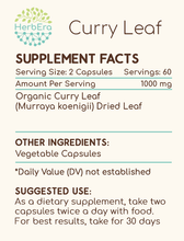 Load image into Gallery viewer, Curry Leaf Capsules