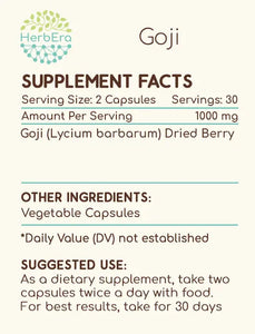 Goji Capsules herbera Goji Capsules herbera Capsules