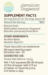 Jamaican Dogwood Tincture herbera Jamaican Dogwood Tincture herbera Herbal Extract