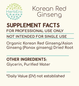 Korean Red Ginseng Tincture herbera Korean Red Ginseng Tincture herbera Herbal Extract