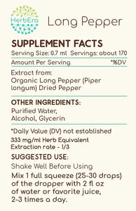 Long Pepper Tincture herbera Long Pepper Tincture herbera Herbal Extract