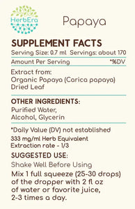 Papaya Tincture herbera Papaya Tincture herbera Herbal Extract