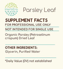 Load image into Gallery viewer, Parsley Leaf Tincture herbera Parsley Leaf Tincture herbera Herbal Extract