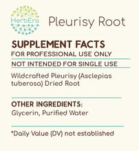 Load image into Gallery viewer, Pleurisy Root Tincture herbera Pleurisy Root Tincture herbera Herbal Extract