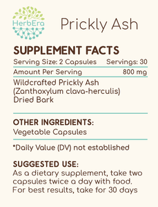 Prickly Ash Capsules