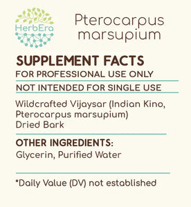 Pterocarpus Marsupium Tincture herbera Pterocarpus Marsupium Tincture herbera Herbal Extract