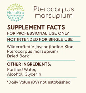 Pterocarpus Marsupium Tincture herbera Pterocarpus Marsupium Tincture herbera Herbal Extract