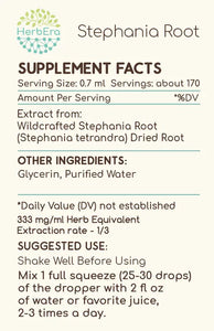 Stephania Root Tincture herbera Stephania Root Tincture herbera Herbal Extract