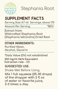 Stephania Root Tincture herbera Stephania Root Tincture herbera Herbal Extract