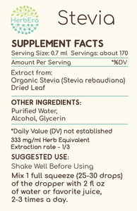 Stevia Tincture herbera Stevia Tincture herbera Herbal Extract