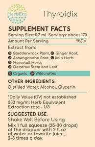 Thyroidix Tincture herbera Thyroidix Tincture herbera Formula