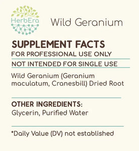 Wild Geranium Tincture herbera Wild Geranium Tincture herbera Herbal Extract