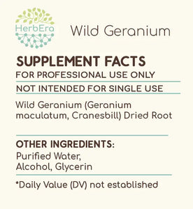 Wild Geranium Tincture herbera Wild Geranium Tincture herbera Herbal Extract