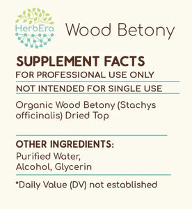 Wood Betony Tincture herbera Wood Betony Tincture herbera Herbal Extract