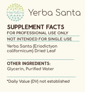 Yerba Santa Tincture herbera Yerba Santa Tincture herbera Herbal Extract