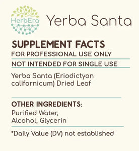 Yerba Santa Tincture herbera Yerba Santa Tincture herbera Herbal Extract